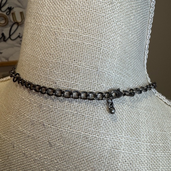 Elegant Dangling Red Beaded Bib Necklace - Picture 5 of 5